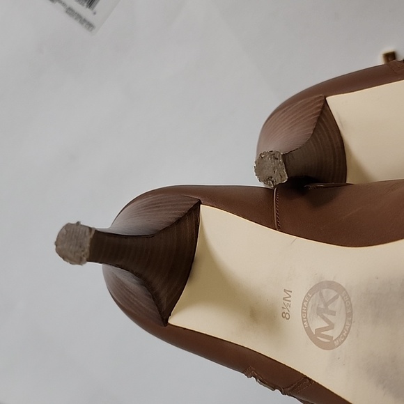 Michael Kors Leather Lori Bootie mid-calf boots / 8.5M - Picture 8 of 9